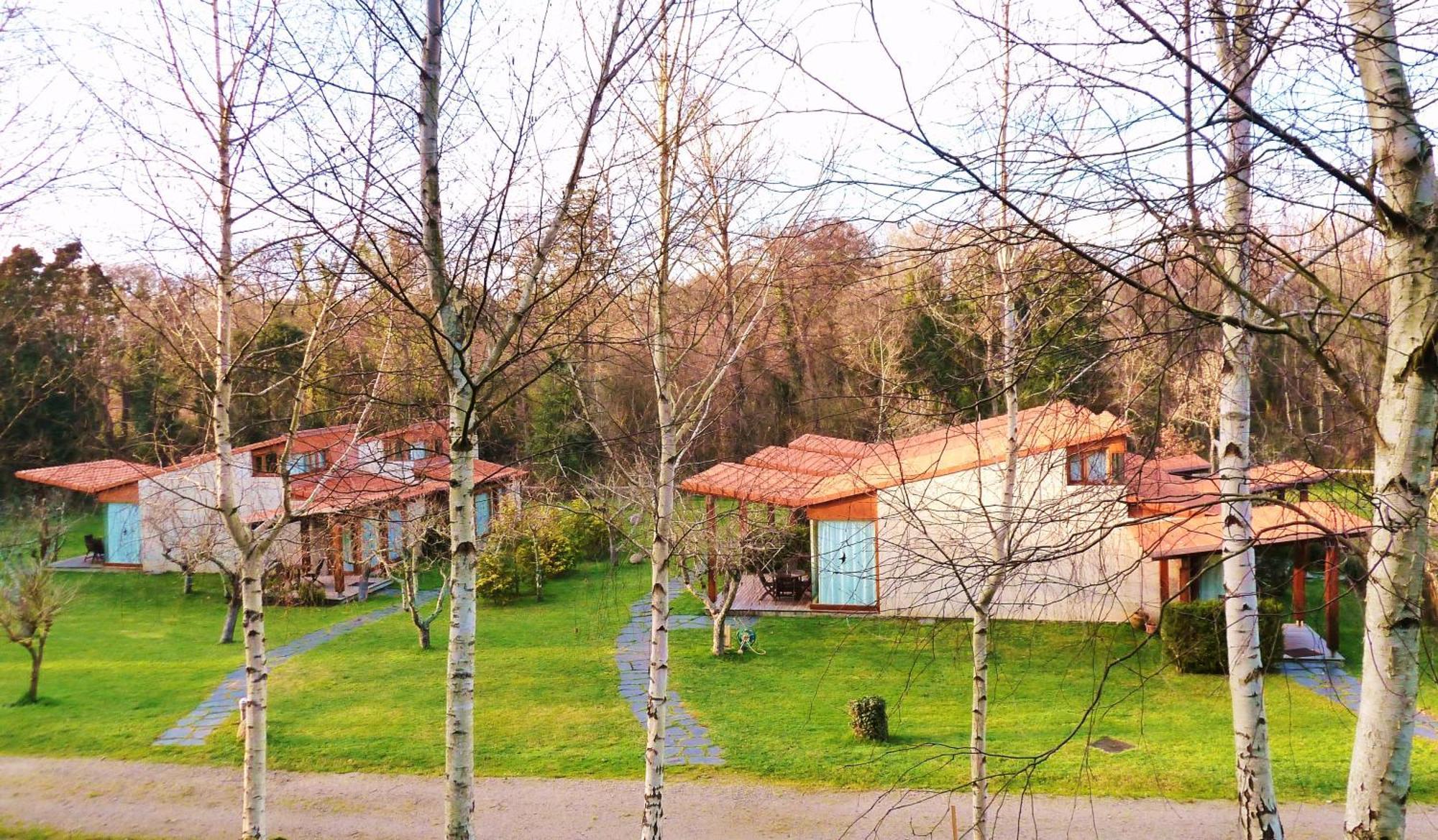 Bungalow Camping Los Manzanos Santa Cruz de Oleiros Exterior foto