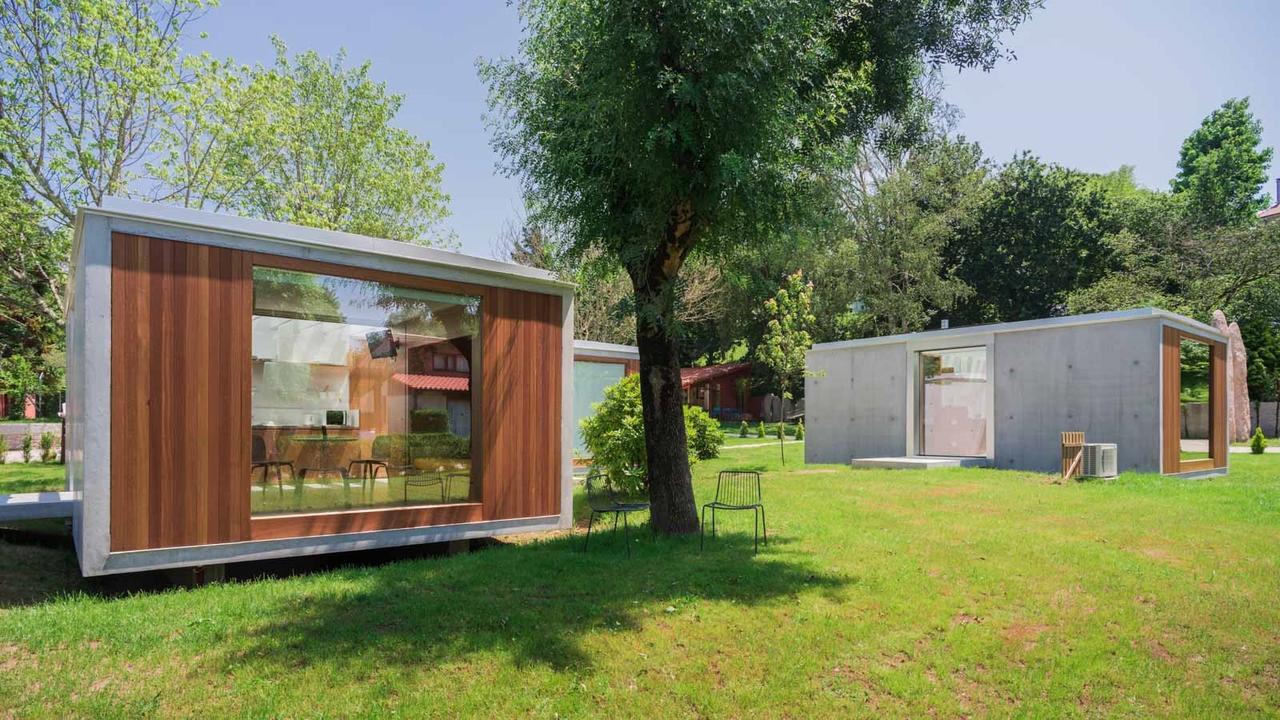 Bungalow Camping Los Manzanos Santa Cruz de Oleiros Exterior foto